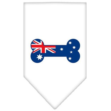 UNCONDITIONAL LOVE Bone Flag Australian Screen Print Bandana White Small UN812502